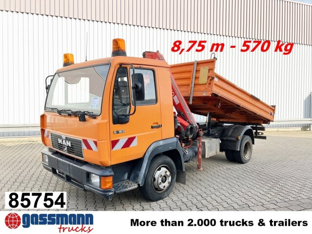 MAN 8.163 4x2 BB mit Kran Fassi F60A.23 - Kiper, Kamion s kranom: slika MAN 8.163 4x2 BB mit Kran Fassi F60A.23 - Kiper, Kamion s kranom MAN 8.163 4x2 BB mit Kran Fassi F60A.23 - Kiper, Kamion s kranom: slika MAN 8.163 4x2 BB mit Kran Fassi F60A.23 - Kiper, Kamion s kranom