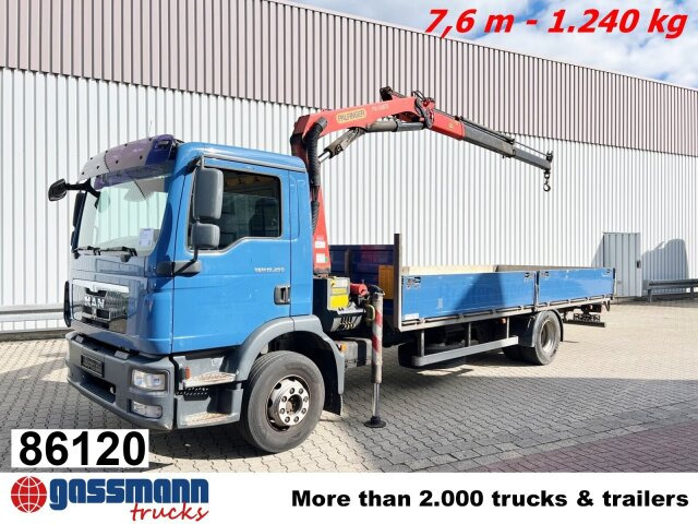 MAN TGM 15.250/340 4X2 BL mit Kran Palfinger PK - Kamion s otvorenim sandukom, Kamion s kranom: slika MAN TGM 15.250/340 4X2 BL mit Kran Palfinger PK - Kamion s otvorenim sandukom, Kamion s kranom MAN TGM 15.250/340 4X2 BL mit Kran Palfinger PK - Kamion s otvorenim sandukom, Kamion s kranom: slika MAN TGM 15.250/340 4X2 BL mit Kran Palfinger PK - Kamion s otvorenim sandukom, Kamion s kranom