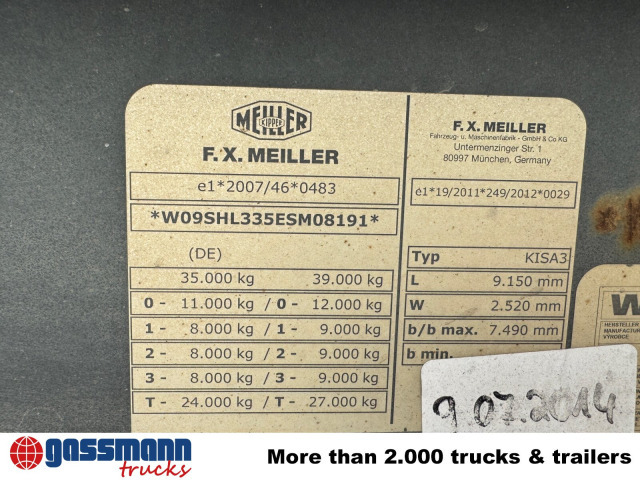 Meiller MHPS 12/27, Stahlmulde ca. 26m³, Liftachse - Kiper poluprikolica: slika Meiller MHPS 12/27, Stahlmulde ca. 26m³, Liftachse - Kiper poluprikolica Meiller MHPS 12/27, Stahlmulde ca. 26m³, Liftachse - Kiper poluprikolica: slika Meiller MHPS 12/27, Stahlmulde ca. 26m³, Liftachse - Kiper poluprikolica