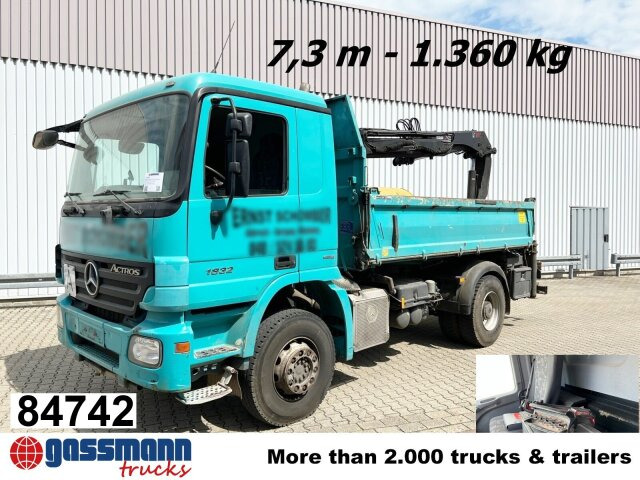 Mercedes-Benz Actros 1832 K 4x2 mit Heckkran Hiab XS 099ES-2 - Kiper, Kamion s kranom: slika Mercedes-Benz Actros 1832 K 4x2 mit Heckkran Hiab XS 099ES-2 - Kiper, Kamion s kranom Mercedes-Benz Actros 1832 K 4x2 mit Heckkran Hiab XS 099ES-2 - Kiper, Kamion s kranom: slika Mercedes-Benz Actros 1832 K 4x2 mit Heckkran Hiab XS 099ES-2 - Kiper, Kamion s kranom