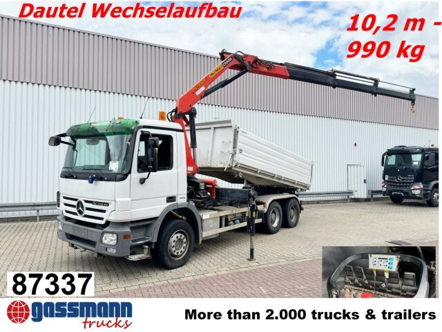 Mercedes-Benz Actros 2644/48 LK 6x4, Dautel Wechselsystem, - Kiper, Kamion s kranom: slika Mercedes-Benz Actros 2644/48 LK 6x4, Dautel Wechselsystem, - Kiper, Kamion s kranom Mercedes-Benz Actros 2644/48 LK 6x4, Dautel Wechselsystem, - Kiper, Kamion s kranom: slika Mercedes-Benz Actros 2644/48 LK 6x4, Dautel Wechselsystem, - Kiper, Kamion s kranom