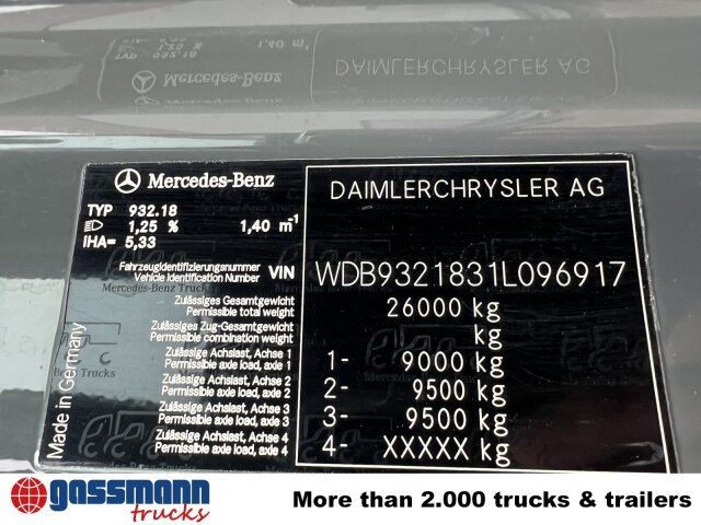 Mercedes-Benz Actros 3346 AK 6x6 - Kamion-šasija: slika Mercedes-Benz Actros 3346 AK 6x6 - Kamion-šasija Mercedes-Benz Actros 3346 AK 6x6 - Kamion-šasija: slika Mercedes-Benz Actros 3346 AK 6x6 - Kamion-šasija