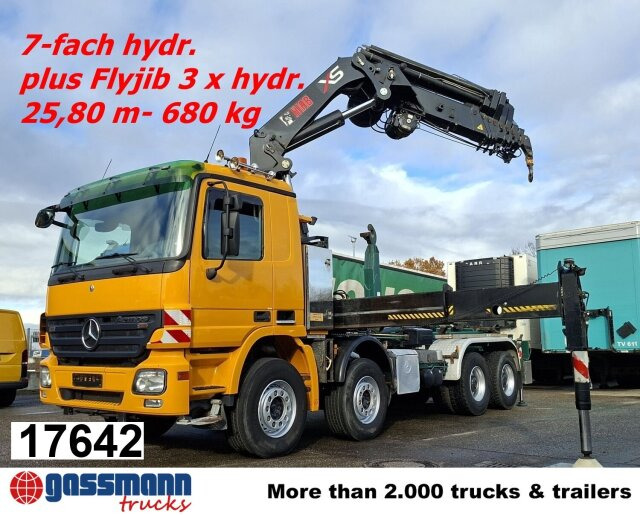 Mercedes-Benz Actros 4146 K 8x4/4, Retarder, Kran Hiab XS 477 - Kamion s kukastom dizalicom, Kamion s kranom: slika Mercedes-Benz Actros 4146 K 8x4/4, Retarder, Kran Hiab XS 477 - Kamion s kukastom dizalicom, Kamion s kranom Mercedes-Benz Actros 4146 K 8x4/4, Retarder, Kran Hiab XS 477 - Kamion s kukastom dizalicom, Kamion s kranom: slika Mercedes-Benz Actros 4146 K 8x4/4, Retarder, Kran Hiab XS 477 - Kamion s kukastom dizalicom, Kamion s kranom