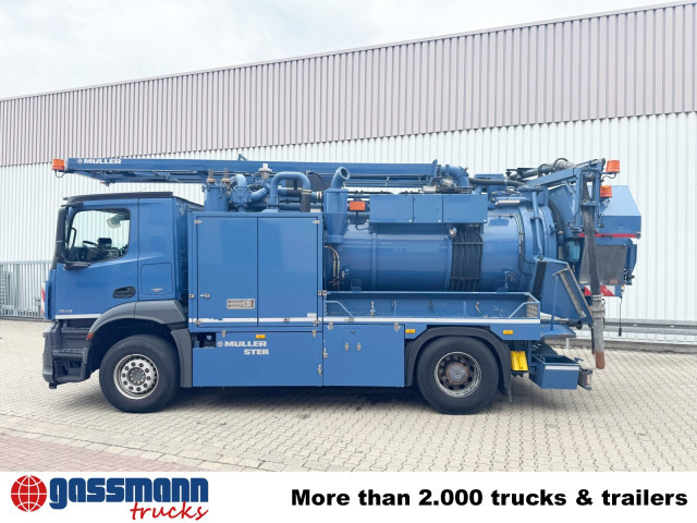 Mercedes-Benz Arocs 1843 L 4x2, Müller Canalmaster ca. 8m³, - Cestovna čistilica: slika Mercedes-Benz Arocs 1843 L 4x2, Müller Canalmaster ca. 8m³, - Cestovna čistilica Mercedes-Benz Arocs 1843 L 4x2, Müller Canalmaster ca. 8m³, - Cestovna čistilica: slika Mercedes-Benz Arocs 1843 L 4x2, Müller Canalmaster ca. 8m³, - Cestovna čistilica