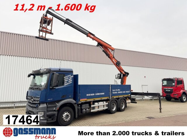 Mercedes-Benz Arocs 2642 6x4 mit Heckkran Atlas AK 186.3 V-2 - Kamion s otvorenim sandukom, Kamion s kranom: slika Mercedes-Benz Arocs 2642 6x4 mit Heckkran Atlas AK 186.3 V-2 - Kamion s otvorenim sandukom, Kamion s kranom Mercedes-Benz Arocs 2642 6x4 mit Heckkran Atlas AK 186.3 V-2 - Kamion s otvorenim sandukom, Kamion s kranom: slika Mercedes-Benz Arocs 2642 6x4 mit Heckkran Atlas AK 186.3 V-2 - Kamion s otvorenim sandukom, Kamion s kranom