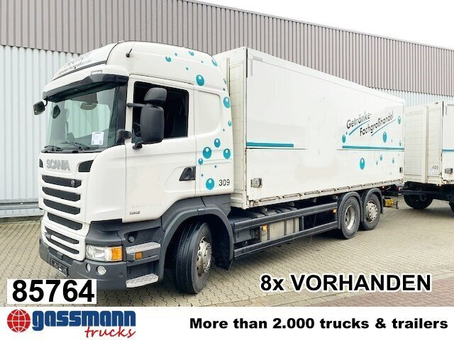 Scania R450 LB 6x2-4 Getränkekoffer, Retarder, - Kamion sandučar: slika Scania R450 LB 6x2-4 Getränkekoffer, Retarder, - Kamion sandučar Scania R450 LB 6x2-4 Getränkekoffer, Retarder, - Kamion sandučar: slika Scania R450 LB 6x2-4 Getränkekoffer, Retarder, - Kamion sandučar