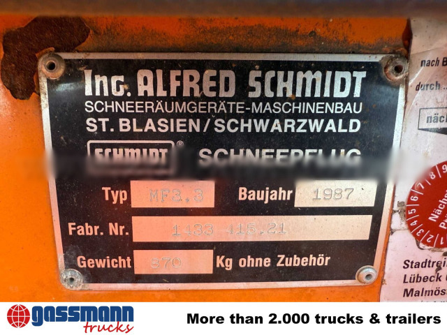 Schmidt MF 3.3 Schneepflug - Ralica za snijeg: slika Schmidt MF 3.3 Schneepflug - Ralica za snijeg Schmidt MF 3.3 Schneepflug - Ralica za snijeg: slika Schmidt MF 3.3 Schneepflug - Ralica za snijeg