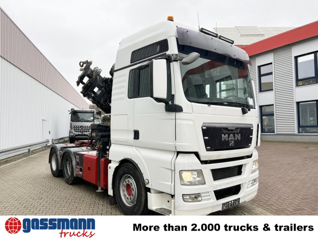 Tegljač MAN TGX 26.480 6x4 BLS mit Kran Hiab 288E-6 Hipro,: slika Tegljač MAN TGX 26.480 6x4 BLS mit Kran Hiab 288E-6 Hipro,