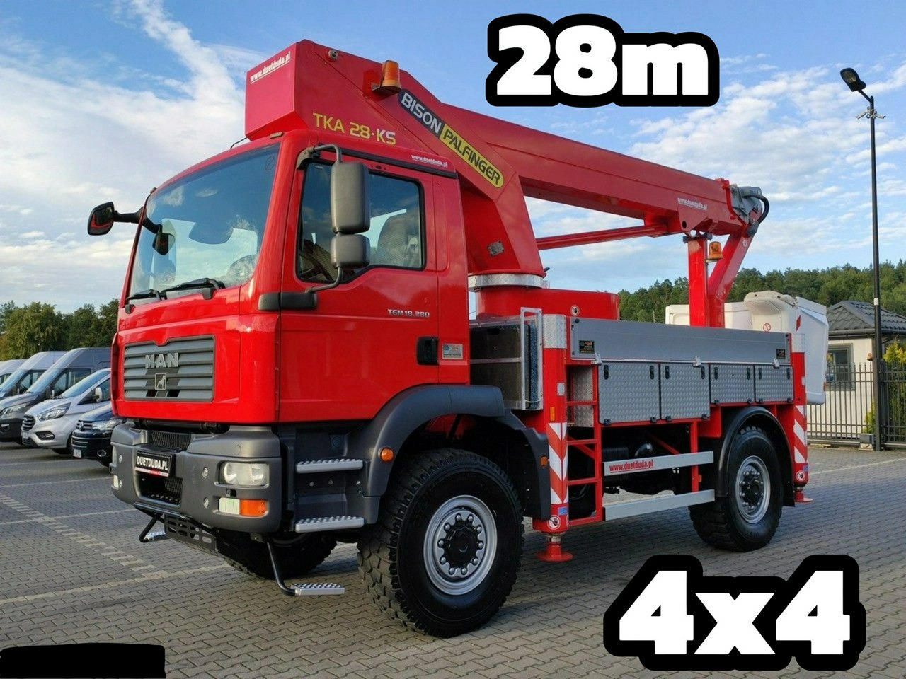 MAN TGM 18.280 4x4 Zwyżka Bison Palfinger TKA 28 Podnośnik Koszowy - Podizna platforma montirana na kamion: slika MAN TGM 18.280 4x4 Zwyżka Bison Palfinger TKA 28 Podnośnik Koszowy - Podizna platforma montirana na kamion MAN TGM 18.280 4x4 Zwyżka Bison Palfinger TKA 28 Podnośnik Koszowy - Podizna platforma montirana na kamion: slika MAN TGM 18.280 4x4 Zwyżka Bison Palfinger TKA 28 Podnośnik Koszowy - Podizna platforma montirana na kamion