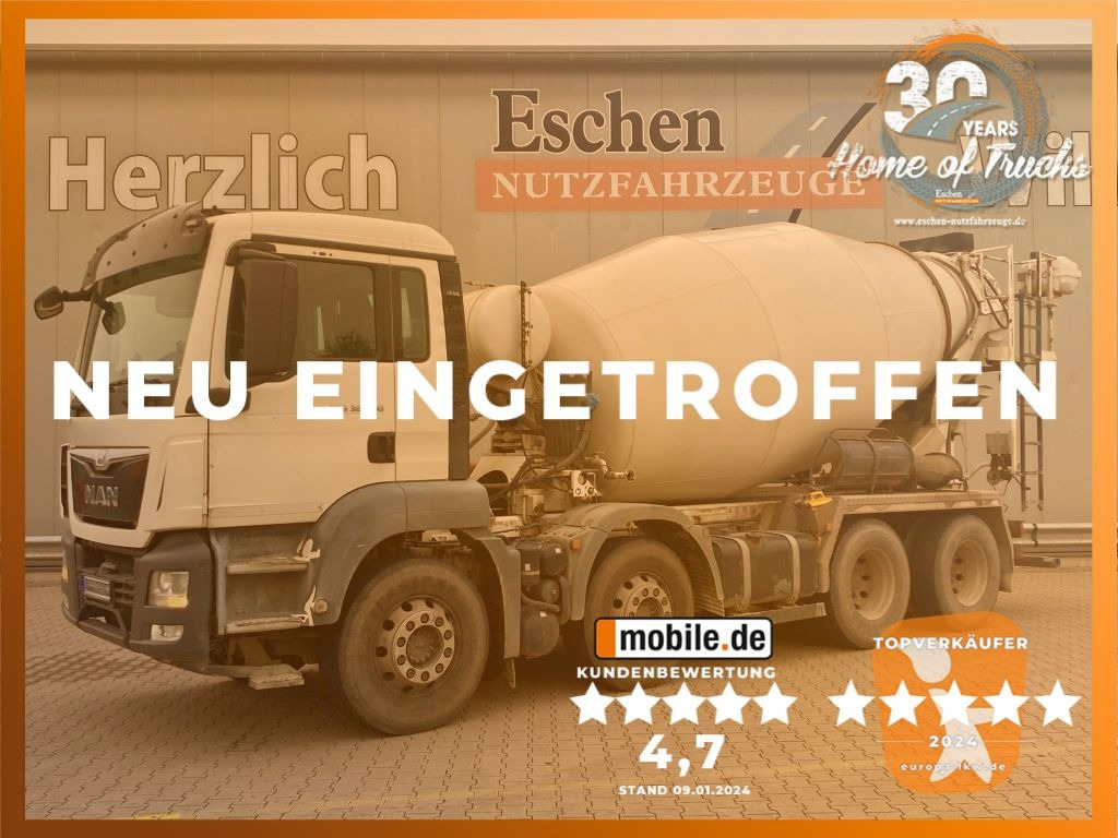 MAN TGS 32.400 8x4 BB | 9m³ Stetter*ALU-Felgen*Klima - Automješalica: slika MAN TGS 32.400 8x4 BB | 9m³ Stetter*ALU-Felgen*Klima - Automješalica MAN TGS 32.400 8x4 BB | 9m³ Stetter*ALU-Felgen*Klima - Automješalica: slika MAN TGS 32.400 8x4 BB | 9m³ Stetter*ALU-Felgen*Klima - Automješalica