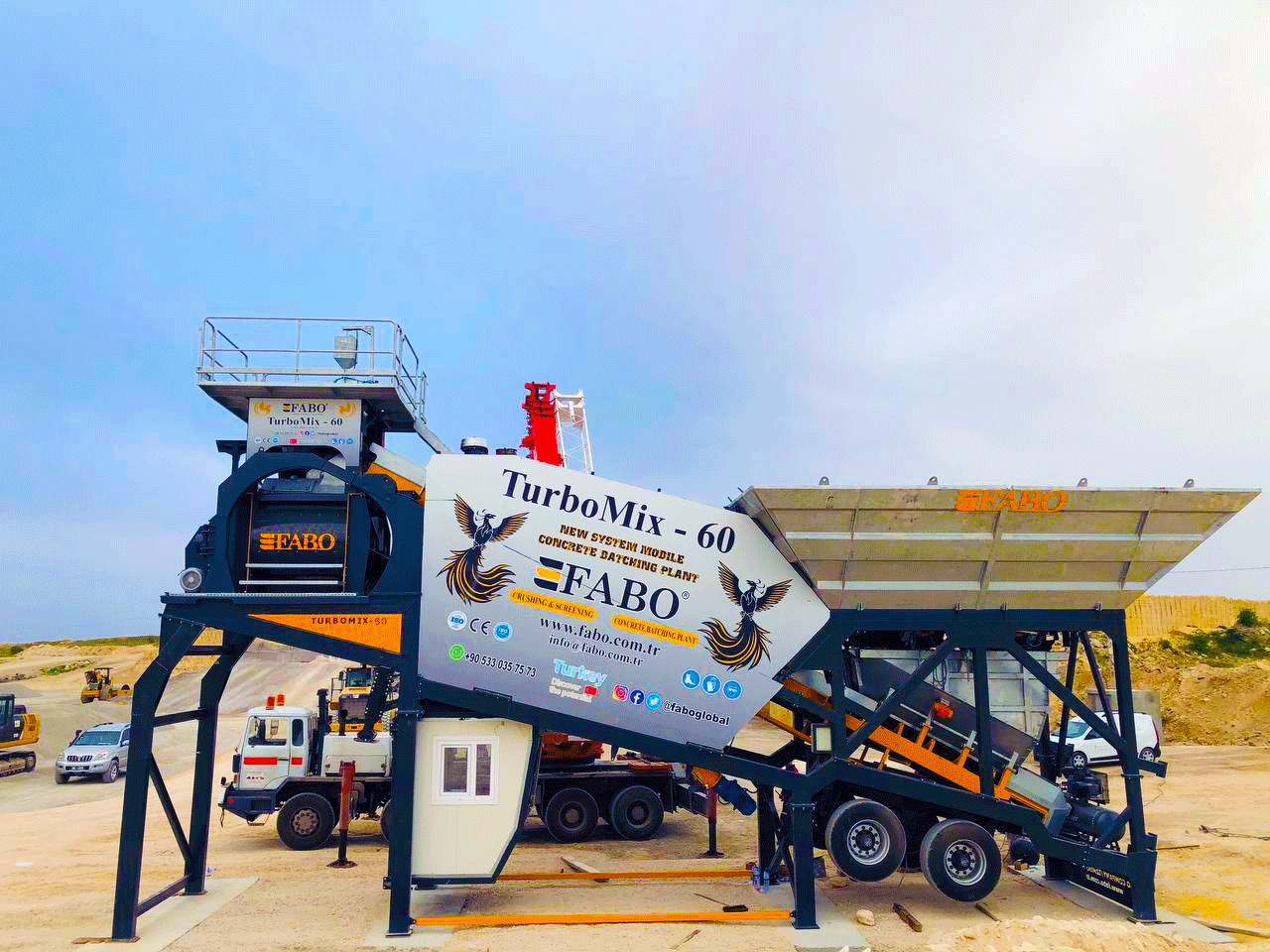 FABO mobile concrete batching plant - Betonara: slika FABO mobile concrete batching plant - Betonara FABO mobile concrete batching plant - Betonara: slika FABO mobile concrete batching plant - Betonara