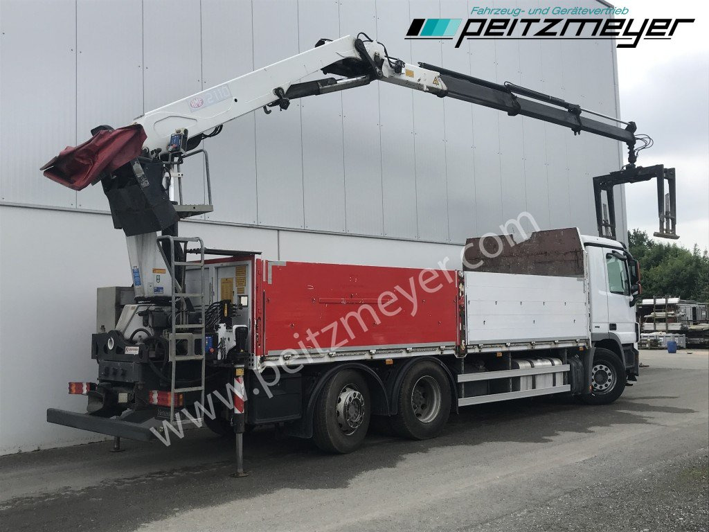 MERCEDES-BENZ Actros 2536 LL Pritsche HMF Heckkran m. Zange Baustoff - Kamion s otvorenim sandukom, Kamion s kranom: slika MERCEDES-BENZ Actros 2536 LL Pritsche HMF Heckkran m. Zange Baustoff - Kamion s otvorenim sandukom, Kamion s kranom MERCEDES-BENZ Actros 2536 LL Pritsche HMF Heckkran m. Zange Baustoff - Kamion s otvorenim sandukom, Kamion s kranom: slika MERCEDES-BENZ Actros 2536 LL Pritsche HMF Heckkran m. Zange Baustoff - Kamion s otvorenim sandukom, Kamion s kranom