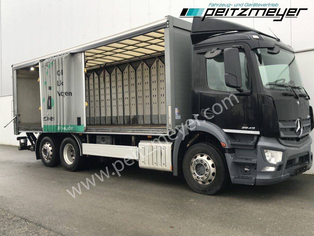 MERCEDES-BENZ Antos 2543 LL Getränke Schiebeplane Retarder, 2 x AHK, LBW 2 t., Lenkachse - Kamion za prijevoz pića: slika MERCEDES-BENZ Antos 2543 LL Getränke Schiebeplane Retarder, 2 x AHK, LBW 2 t., Lenkachse - Kamion za prijevoz pića MERCEDES-BENZ Antos 2543 LL Getränke Schiebeplane Retarder, 2 x AHK, LBW 2 t., Lenkachse - Kamion za prijevoz pića: slika MERCEDES-BENZ Antos 2543 LL Getränke Schiebeplane Retarder, 2 x AHK, LBW 2 t., Lenkachse - Kamion za prijevoz pića