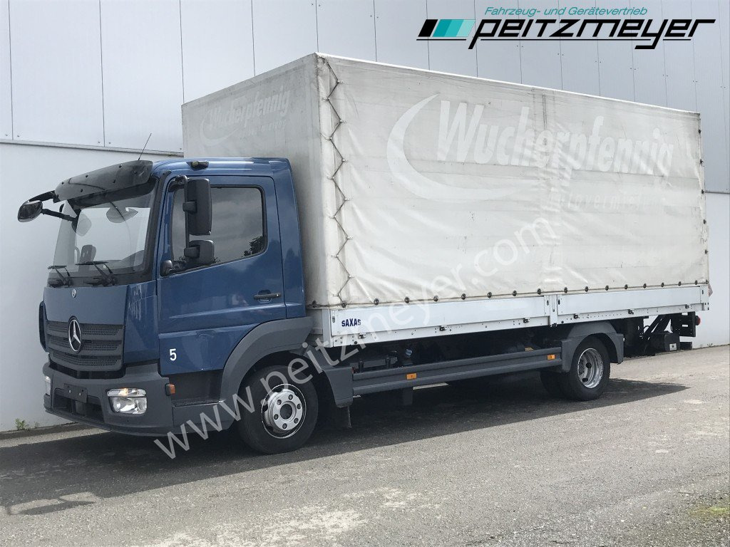 MERCEDES-BENZ Atego 818 L Pritsche+LBW, Klima, 2 x AHK - Kamion s ceradom: slika MERCEDES-BENZ Atego 818 L Pritsche+LBW, Klima, 2 x AHK - Kamion s ceradom MERCEDES-BENZ Atego 818 L Pritsche+LBW, Klima, 2 x AHK - Kamion s ceradom: slika MERCEDES-BENZ Atego 818 L Pritsche+LBW, Klima, 2 x AHK - Kamion s ceradom