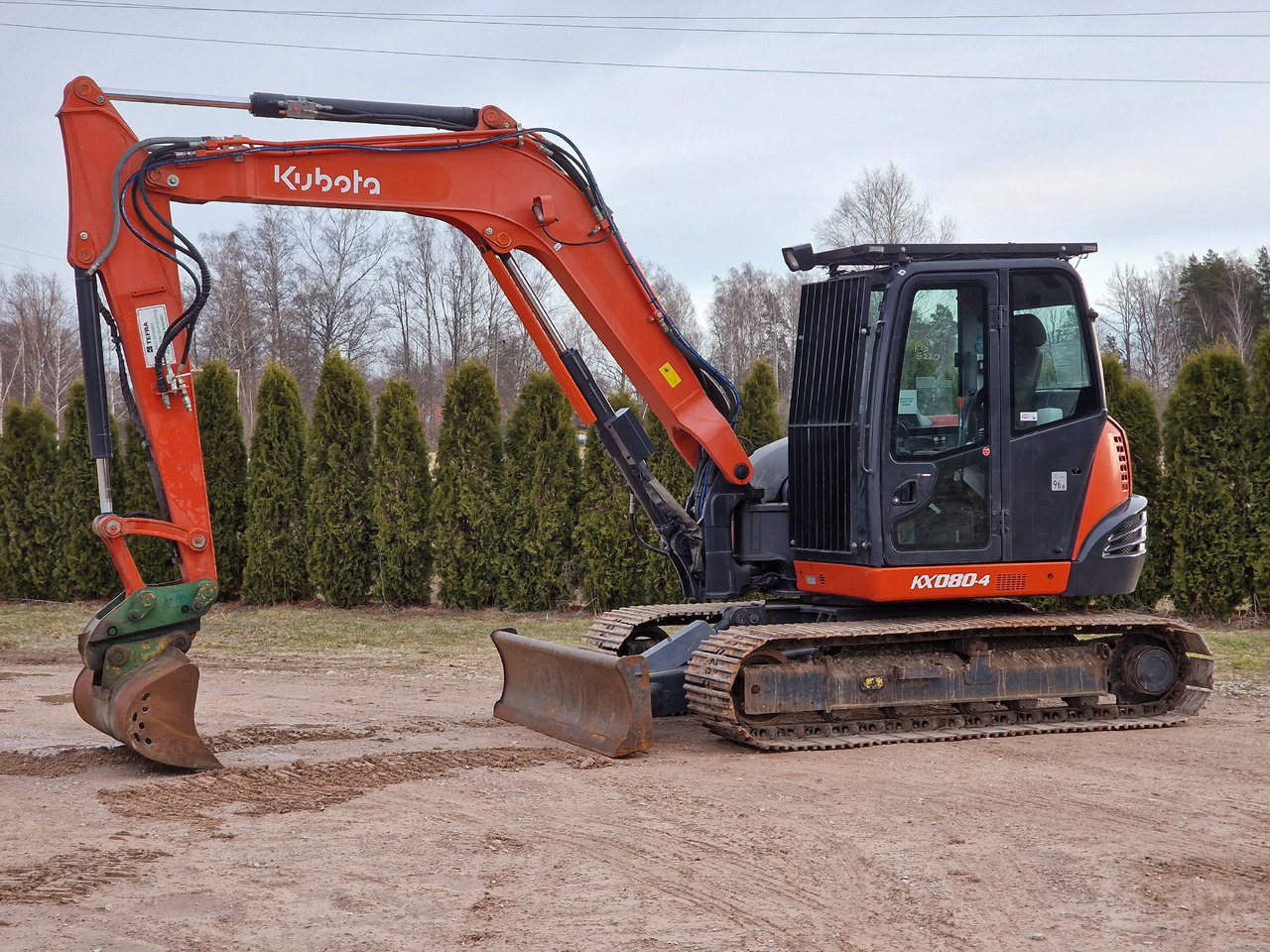 KUBOTA KX080-4. Metal tracks. - Mini bager: slika KUBOTA KX080-4. Metal tracks. - Mini bager KUBOTA KX080-4. Metal tracks. - Mini bager: slika KUBOTA KX080-4. Metal tracks. - Mini bager