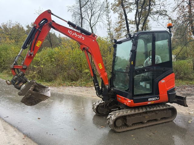 Mini bager Kubota KX027-4, Bj 22, 650 BH, Tilt HS03, TL, GL: slika Mini bager Kubota KX027-4, Bj 22, 650 BH, Tilt HS03, TL, GL