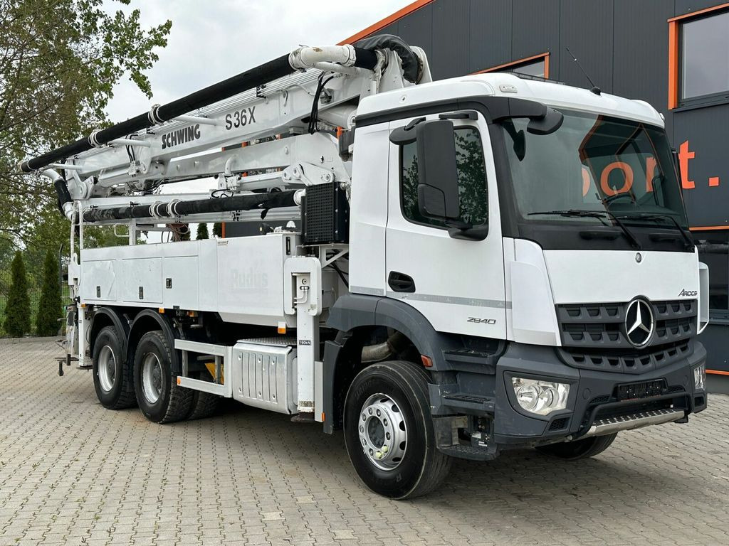 Beton pumpa Mercedes-Benz AROCS 2840 6x4 Euro 6 Betonpumpe Schwing S 36 X: slika Beton pumpa Mercedes-Benz AROCS 2840 6x4 Euro 6 Betonpumpe Schwing S 36 X