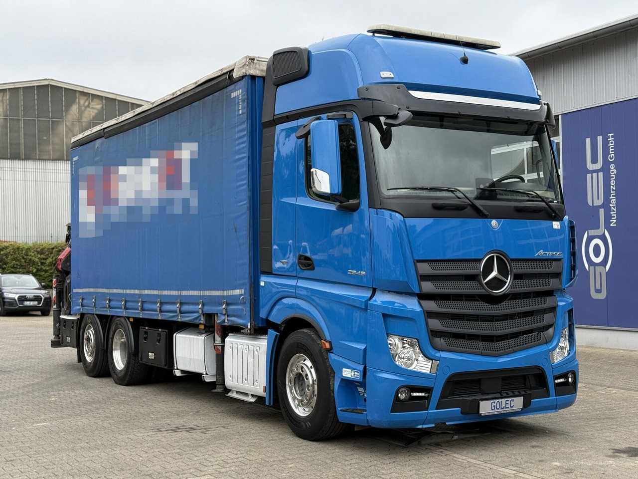 Kamion s otvorenim sandukom, Kamion s kranom Mercedes-Benz Actros 6x2 Pritsche Kran Palfinger PK34002 + JIB: slika Kamion s otvorenim sandukom, Kamion s kranom Mercedes-Benz Actros 6x2 Pritsche Kran Palfinger PK34002 + JIB