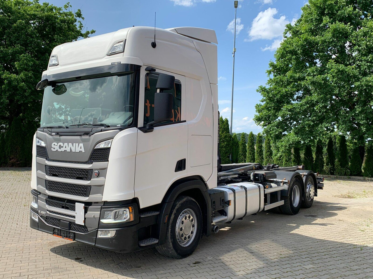 Scania R450 6x2 Abrollkipper MEILLER*Lenkachse Retarder - Kamion s kukastom dizalicom: slika Scania R450 6x2 Abrollkipper MEILLER*Lenkachse Retarder - Kamion s kukastom dizalicom Scania R450 6x2 Abrollkipper MEILLER*Lenkachse Retarder - Kamion s kukastom dizalicom: slika Scania R450 6x2 Abrollkipper MEILLER*Lenkachse Retarder - Kamion s kukastom dizalicom