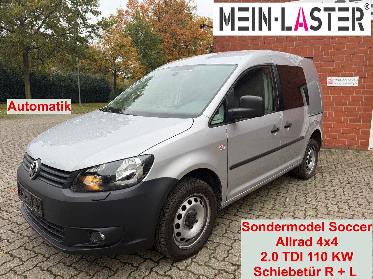 Volkswagen Caddy 2.0 TDI Kasten Soccer 4Motion Automatik - Mali kombi: slika Volkswagen Caddy 2.0 TDI Kasten Soccer 4Motion Automatik - Mali kombi Volkswagen Caddy 2.0 TDI Kasten Soccer 4Motion Automatik - Mali kombi: slika Volkswagen Caddy 2.0 TDI Kasten Soccer 4Motion Automatik - Mali kombi