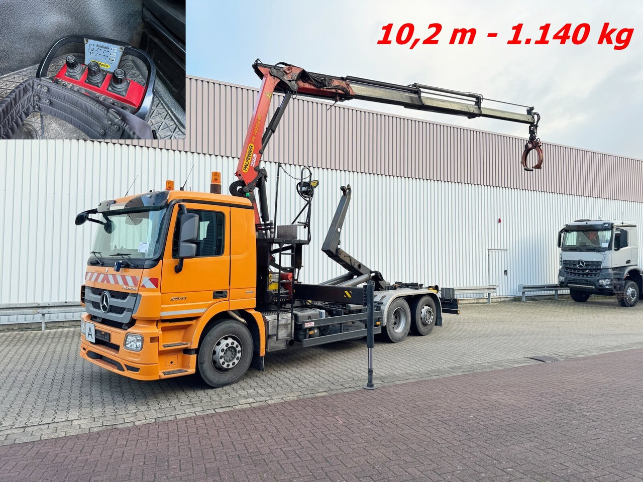 Mercedes-Benz Actros 2541 L 6x2 Actros 2541 L 6x2, Lenkachse, Meiller RK 20.65, Kran Palfinger PK 14002-EH, Funk - Kamion s kukastom dizalicom, Kamion s kranom: slika Mercedes-Benz Actros 2541 L 6x2 Actros 2541 L 6x2, Lenkachse, Meiller RK 20.65, Kran Palfinger PK 14002-EH, Funk - Kamion s kukastom dizalicom, Kamion s kranom Mercedes-Benz Actros 2541 L 6x2 Actros 2541 L 6x2, Lenkachse, Meiller RK 20.65, Kran Palfinger PK 14002-EH, Funk - Kamion s kukastom dizalicom, Kamion s kranom: slika Mercedes-Benz Actros 2541 L 6x2 Actros 2541 L 6x2, Lenkachse, Meiller RK 20.65, Kran Palfinger PK 14002-EH, Funk - Kamion s kukastom dizalicom, Kamion s kranom