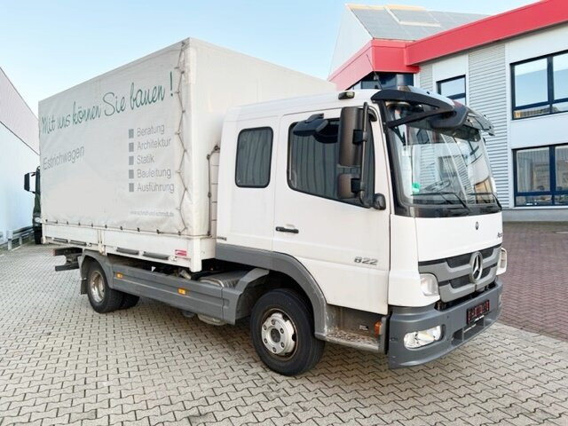 Kamion s ceradom Mercedes-Benz Atego 822 4x2 Atego 822 4x2, Doka mit Kombisitzbank: slika Kamion s ceradom Mercedes-Benz Atego 822 4x2 Atego 822 4x2, Doka mit Kombisitzbank