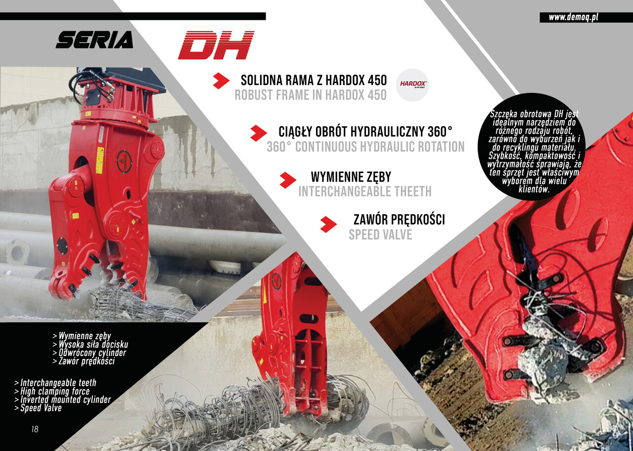 DEMOQ DH08 Hydraulic Rotating Pulveriser Crusher 650 KG - Škare za rušenje za Bager: slika DEMOQ DH08 Hydraulic Rotating Pulveriser Crusher 650 KG - Škare za rušenje za Bager DEMOQ DH08 Hydraulic Rotating Pulveriser Crusher 650 KG - Škare za rušenje za Bager: slika DEMOQ DH08 Hydraulic Rotating Pulveriser Crusher 650 KG - Škare za rušenje za Bager