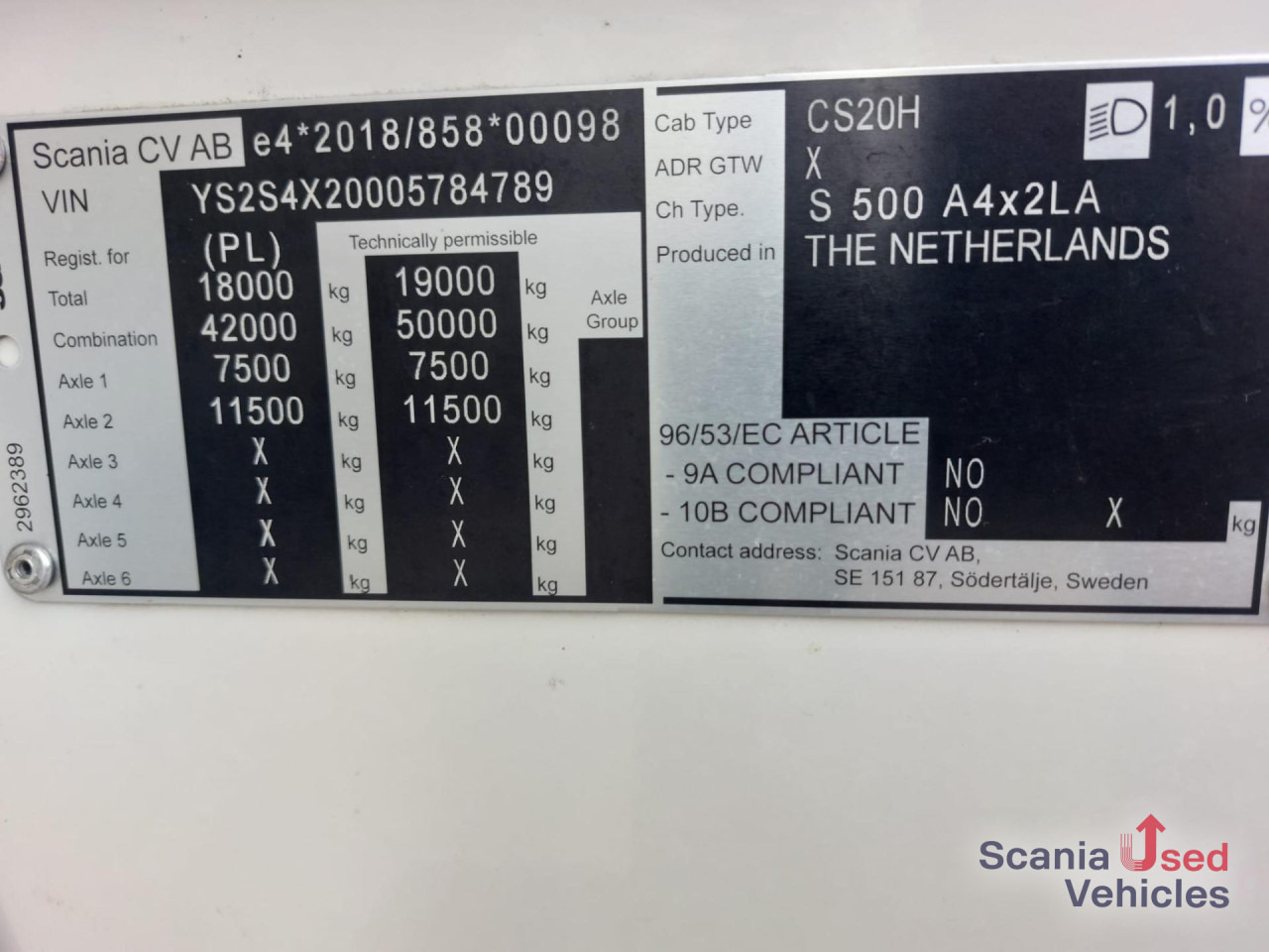SCANIA S 500 A4x2LA Highline 4-Balg Luftfederung LEDER - Tegljač: slika SCANIA S 500 A4x2LA Highline 4-Balg Luftfederung LEDER - Tegljač SCANIA S 500 A4x2LA Highline 4-Balg Luftfederung LEDER - Tegljač: slika SCANIA S 500 A4x2LA Highline 4-Balg Luftfederung LEDER - Tegljač