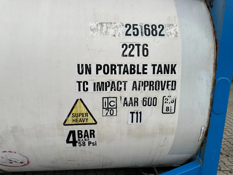 Cisterna za skladištenje za prijevoz goriva Consani 25.100L / 1-COMP, 20FT ISO, UN PORTABLE T11, 2,5Y-inspection till: 02-2028: slika Cisterna za skladištenje za prijevoz goriva Consani 25.100L / 1-COMP, 20FT ISO, UN PORTABLE T11, 2,5Y-inspection till: 02-2028 Cisterna za skladištenje za prijevoz goriva Consani 25.100L / 1-COMP, 20FT ISO, UN PORTABLE T11, 2,5Y-inspection till: 02-2028: slika Cisterna za skladištenje za prijevoz goriva Consani 25.100L / 1-COMP, 20FT ISO, UN PORTABLE T11, 2,5Y-inspection till: 02-2028