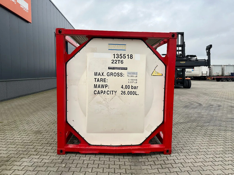 SINGAMAS 20FT ISO, 26.000L/1-COMP/3 BAFFELS/3 manholes, 5Y inspection: 06/2027 - Tank kontejner: slika SINGAMAS 20FT ISO, 26.000L/1-COMP/3 BAFFELS/3 manholes, 5Y inspection: 06/2027 - Tank kontejner SINGAMAS 20FT ISO, 26.000L/1-COMP/3 BAFFELS/3 manholes, 5Y inspection: 06/2027 - Tank kontejner: slika SINGAMAS 20FT ISO, 26.000L/1-COMP/3 BAFFELS/3 manholes, 5Y inspection: 06/2027 - Tank kontejner