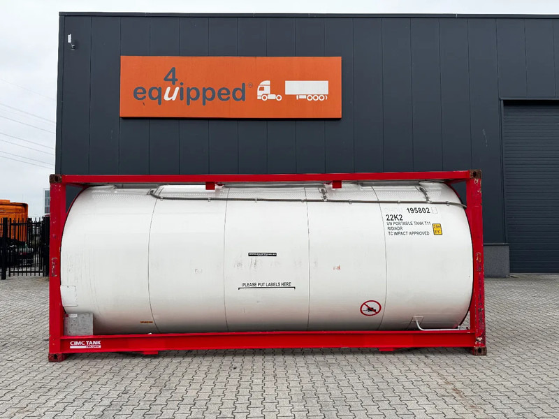 Welfit Oddy 20FT ISO, 24.990L / 1-COMP / 3 BAFFELS / T11 / 22K2 / 4 manholes / 5Y- + CSC-inspection valid until 04/2028 - Tank kontejner: slika Welfit Oddy 20FT ISO, 24.990L / 1-COMP / 3 BAFFELS / T11 / 22K2 / 4 manholes / 5Y- + CSC-inspection valid until 04/2028 - Tank kontejner Welfit Oddy 20FT ISO, 24.990L / 1-COMP / 3 BAFFELS / T11 / 22K2 / 4 manholes / 5Y- + CSC-inspection valid until 04/2028 - Tank kontejner: slika Welfit Oddy 20FT ISO, 24.990L / 1-COMP / 3 BAFFELS / T11 / 22K2 / 4 manholes / 5Y- + CSC-inspection valid until 04/2028 - Tank kontejner