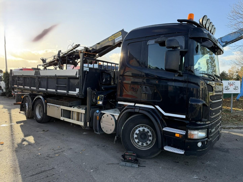 Scania G420 6x2 TIPPER + CRANE PALFINGER PK22002 C (4x) + GRABBER - LIFT + STEERING AXLE - DAMAGED CRANE - Kiper, Kamion s kranom: slika Scania G420 6x2 TIPPER + CRANE PALFINGER PK22002 C (4x) + GRABBER - LIFT + STEERING AXLE - DAMAGED CRANE - Kiper, Kamion s kranom Scania G420 6x2 TIPPER + CRANE PALFINGER PK22002 C (4x) + GRABBER - LIFT + STEERING AXLE - DAMAGED CRANE - Kiper, Kamion s kranom: slika Scania G420 6x2 TIPPER + CRANE PALFINGER PK22002 C (4x) + GRABBER - LIFT + STEERING AXLE - DAMAGED CRANE - Kiper, Kamion s kranom
