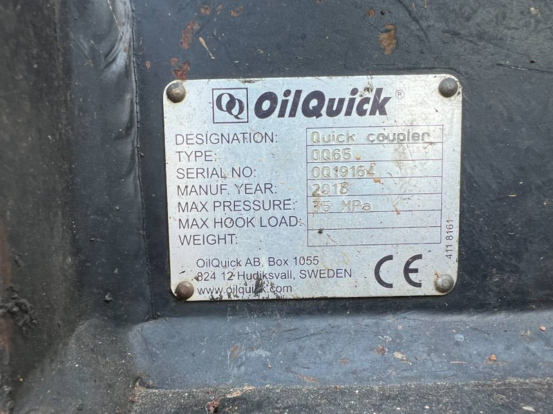 Brza spojka za Građevinski strojevi OilQuick OQ65 - 311F / 313F / 315F: slika Brza spojka za Građevinski strojevi OilQuick OQ65 - 311F / 313F / 315F