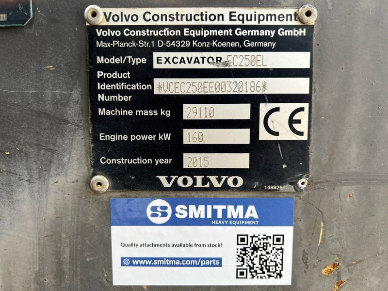 Volvo EC250E L - Bager gusjeničar: slika Volvo EC250E L - Bager gusjeničar Volvo EC250E L - Bager gusjeničar: slika Volvo EC250E L - Bager gusjeničar