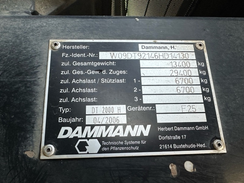 Dammann Trac DT 2000 H - Samopogonjena prskalica: slika Dammann Trac DT 2000 H - Samopogonjena prskalica Dammann Trac DT 2000 H - Samopogonjena prskalica: slika Dammann Trac DT 2000 H - Samopogonjena prskalica