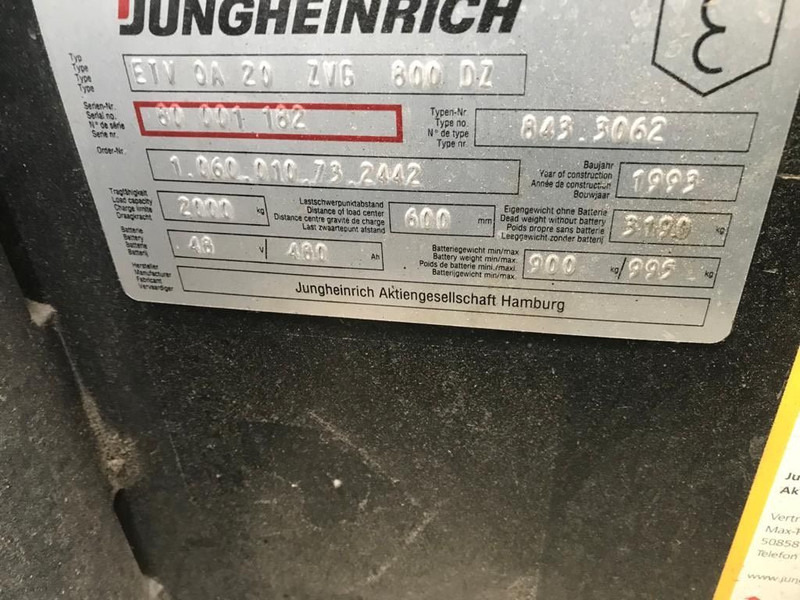 Jungheinrich vierweg zijlader ETVQ 20 - Regalni viličar: slika Jungheinrich vierweg zijlader ETVQ 20 - Regalni viličar Jungheinrich vierweg zijlader ETVQ 20 - Regalni viličar: slika Jungheinrich vierweg zijlader ETVQ 20 - Regalni viličar