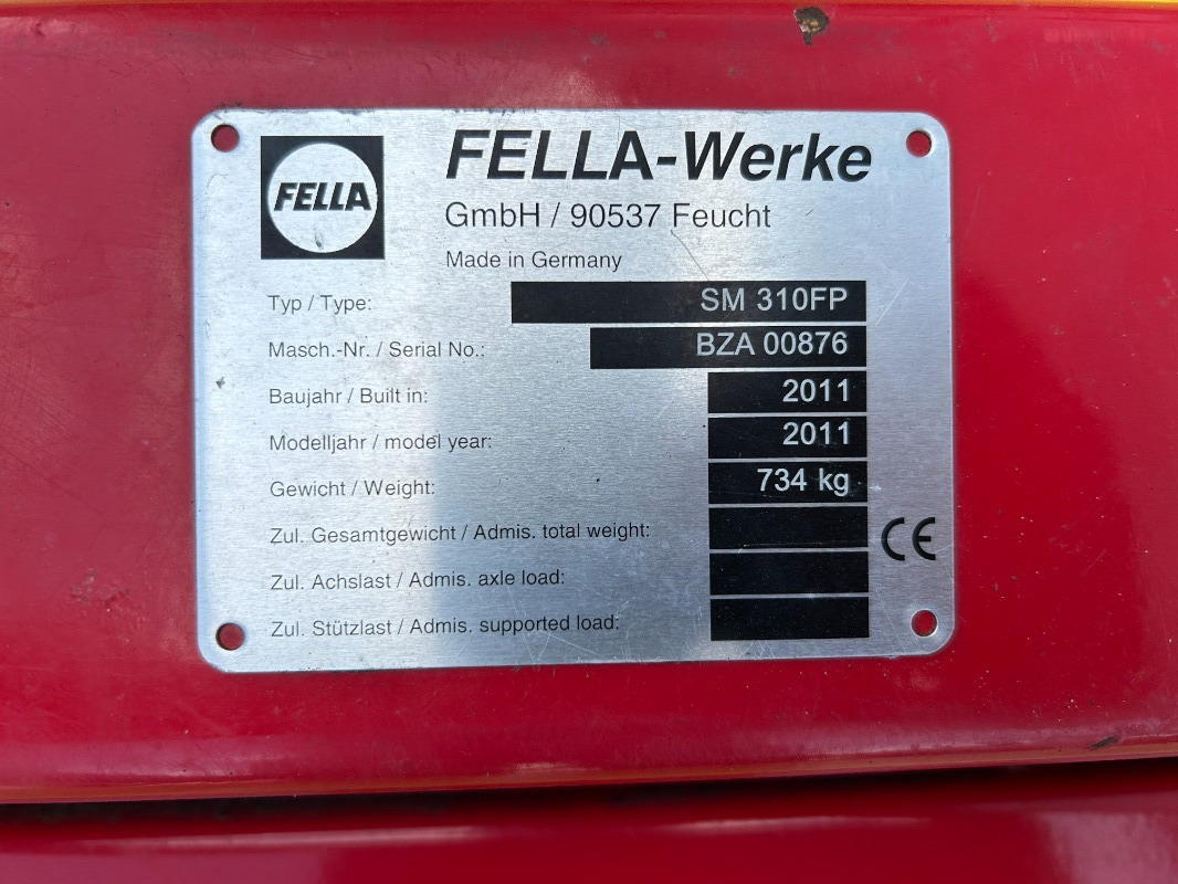 Fella SM 310 FP - Kosilica: slika Fella SM 310 FP - Kosilica Fella SM 310 FP - Kosilica: slika Fella SM 310 FP - Kosilica