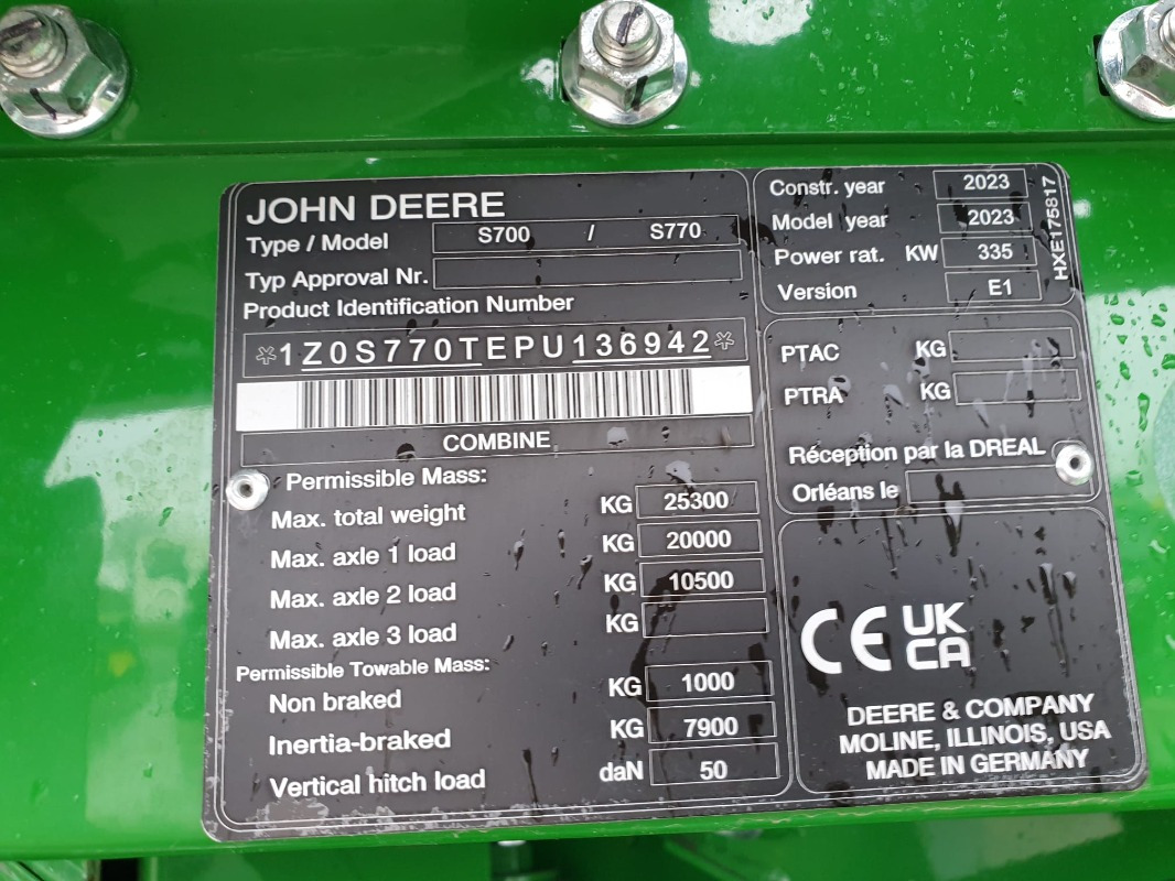 John Deere S770 - Kombajn za žetvu: slika John Deere S770 - Kombajn za žetvu John Deere S770 - Kombajn za žetvu: slika John Deere S770 - Kombajn za žetvu
