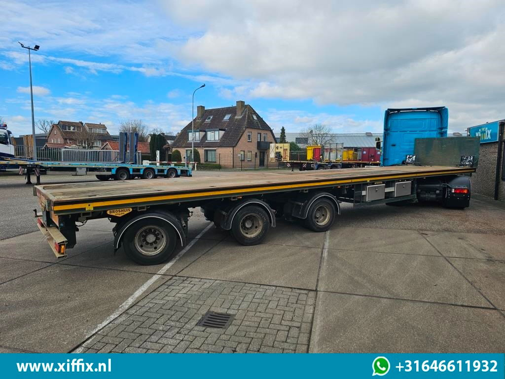 Broshuis 3-ass. Vlakke uitschuifbare Mega oplegger / 3x gestuurd - Poluprikolica plato/ Otvoreni sanduk: slika Broshuis 3-ass. Vlakke uitschuifbare Mega oplegger / 3x gestuurd - Poluprikolica plato/ Otvoreni sanduk Broshuis 3-ass. Vlakke uitschuifbare Mega oplegger / 3x gestuurd - Poluprikolica plato/ Otvoreni sanduk: slika Broshuis 3-ass. Vlakke uitschuifbare Mega oplegger / 3x gestuurd - Poluprikolica plato/ Otvoreni sanduk