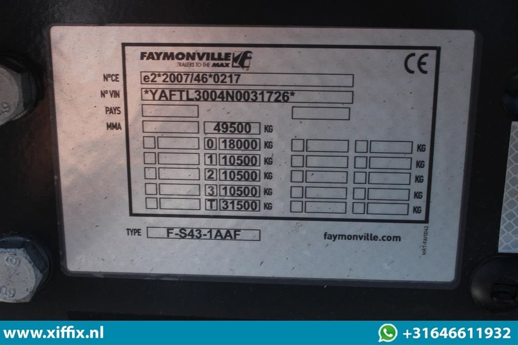 Poluprikolica s niskim utovarivačem Faymonville TE Huur 3-ass. Semi dieplader met dubbele hydr. Kleppen en hefbed /: slika Poluprikolica s niskim utovarivačem Faymonville TE Huur 3-ass. Semi dieplader met dubbele hydr. Kleppen en hefbed /