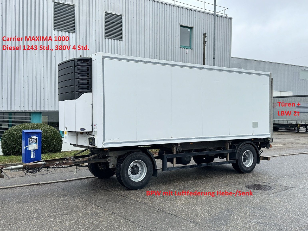 ROHR RAK/18 TK Tiefkühl MAXIMA 1000 Türen LBW 2t BPW - Prikolica hladnjača: slika ROHR RAK/18 TK Tiefkühl MAXIMA 1000 Türen LBW 2t BPW - Prikolica hladnjača ROHR RAK/18 TK Tiefkühl MAXIMA 1000 Türen LBW 2t BPW - Prikolica hladnjača: slika ROHR RAK/18 TK Tiefkühl MAXIMA 1000 Türen LBW 2t BPW - Prikolica hladnjača