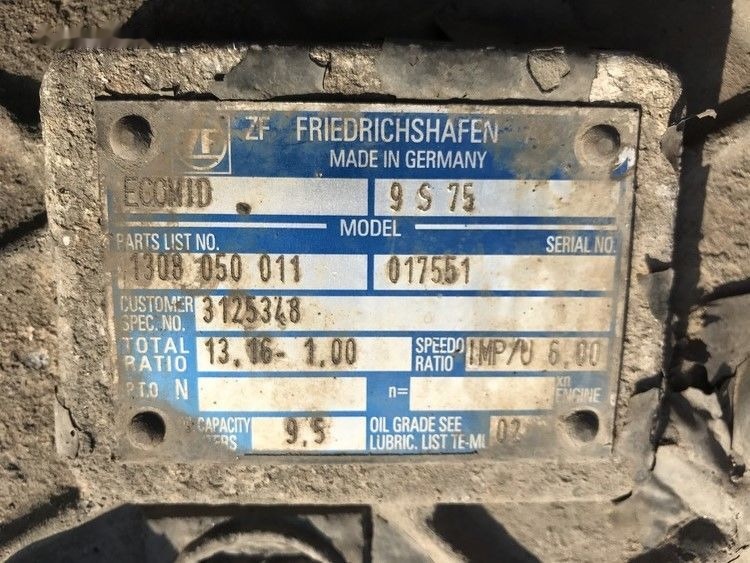Volvo ECOMID ZF 9S 75 Volvo FL6 - Mjenjač za Kamion: slika Volvo ECOMID ZF 9S 75 Volvo FL6 - Mjenjač za Kamion Volvo ECOMID ZF 9S 75 Volvo FL6 - Mjenjač za Kamion: slika Volvo ECOMID ZF 9S 75 Volvo FL6 - Mjenjač za Kamion