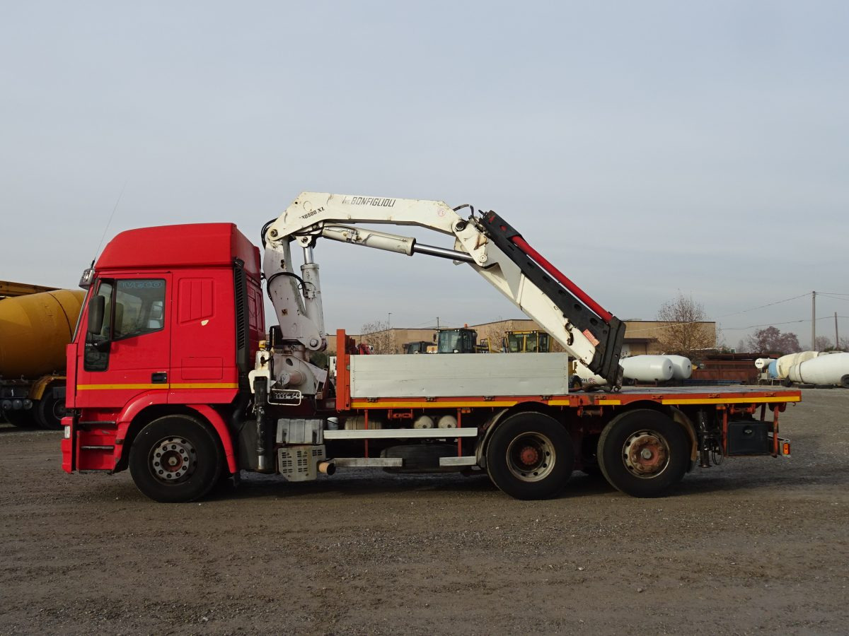 IVECO EUROSTAR 240E42 BONFIGLIOLI P30500XL - Kamion s otvorenim sandukom, Kamion s kranom: slika IVECO EUROSTAR 240E42 BONFIGLIOLI P30500XL - Kamion s otvorenim sandukom, Kamion s kranom IVECO EUROSTAR 240E42 BONFIGLIOLI P30500XL - Kamion s otvorenim sandukom, Kamion s kranom: slika IVECO EUROSTAR 240E42 BONFIGLIOLI P30500XL - Kamion s otvorenim sandukom, Kamion s kranom
