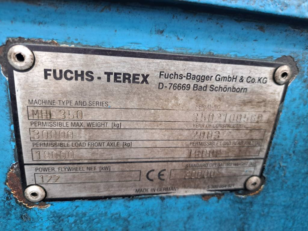 Stroj za rukovanje otpadom Fuchs MHL350C FQC: slika Stroj za rukovanje otpadom Fuchs MHL350C FQC