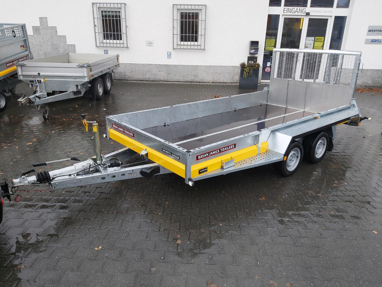 Brian James General Plant 400x185x25cm Halbgitter Auffahrklappe 150cm Reserverad (XL) 3500kg Abverk. - Prikolica za radne strojeve: slika Brian James General Plant 400x185x25cm Halbgitter Auffahrklappe 150cm Reserverad (XL) 3500kg Abverk. - Prikolica za radne strojeve Brian James General Plant 400x185x25cm Halbgitter Auffahrklappe 150cm Reserverad (XL) 3500kg Abverk. - Prikolica za radne strojeve: slika Brian James General Plant 400x185x25cm Halbgitter Auffahrklappe 150cm Reserverad (XL) 3500kg Abverk. - Prikolica za radne strojeve