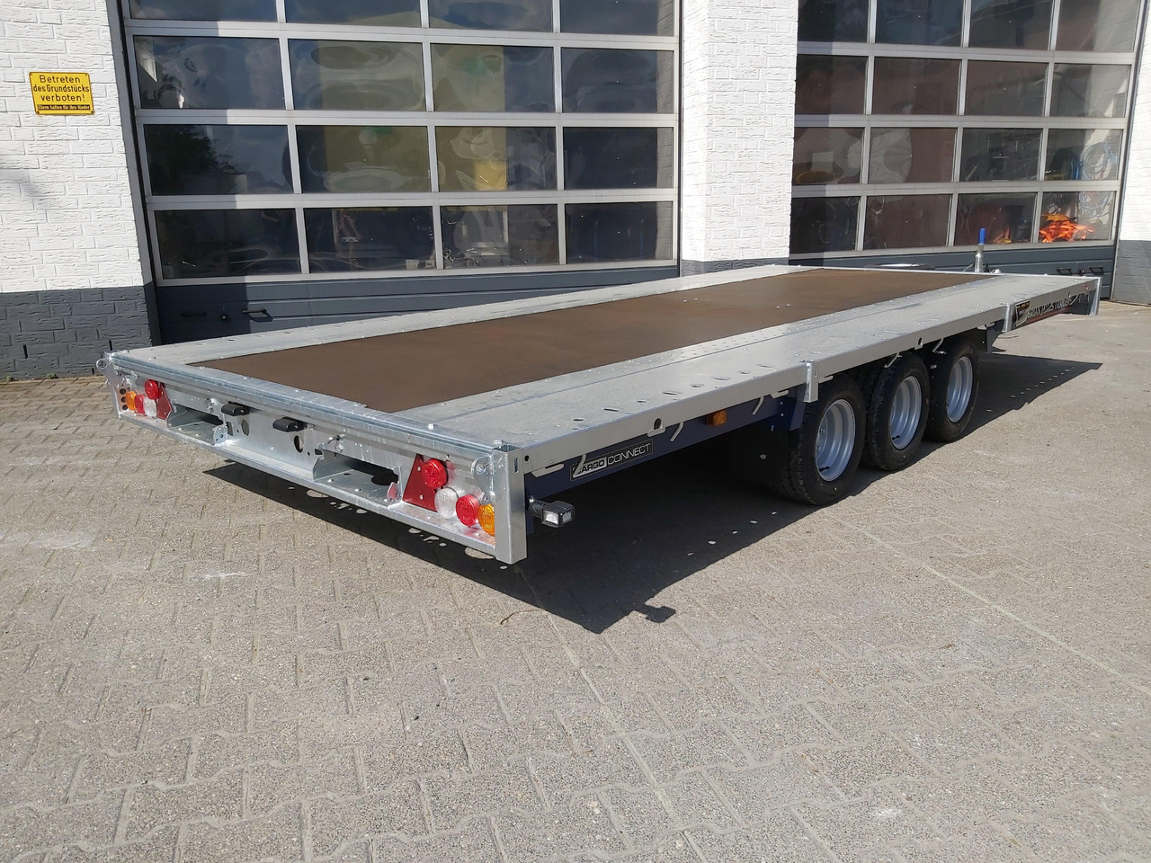 Brian James Trailer CarGO Connect 450x210cm Tridem 10" 3500kg Modell 22 - Prikolica plato/ Otvoreni sanduk: slika Brian James Trailer CarGO Connect 450x210cm Tridem 10" 3500kg Modell 22 - Prikolica plato/ Otvoreni sanduk Brian James Trailer CarGO Connect 450x210cm Tridem 10" 3500kg Modell 22 - Prikolica plato/ Otvoreni sanduk: slika Brian James Trailer CarGO Connect 450x210cm Tridem 10" 3500kg Modell 22 - Prikolica plato/ Otvoreni sanduk