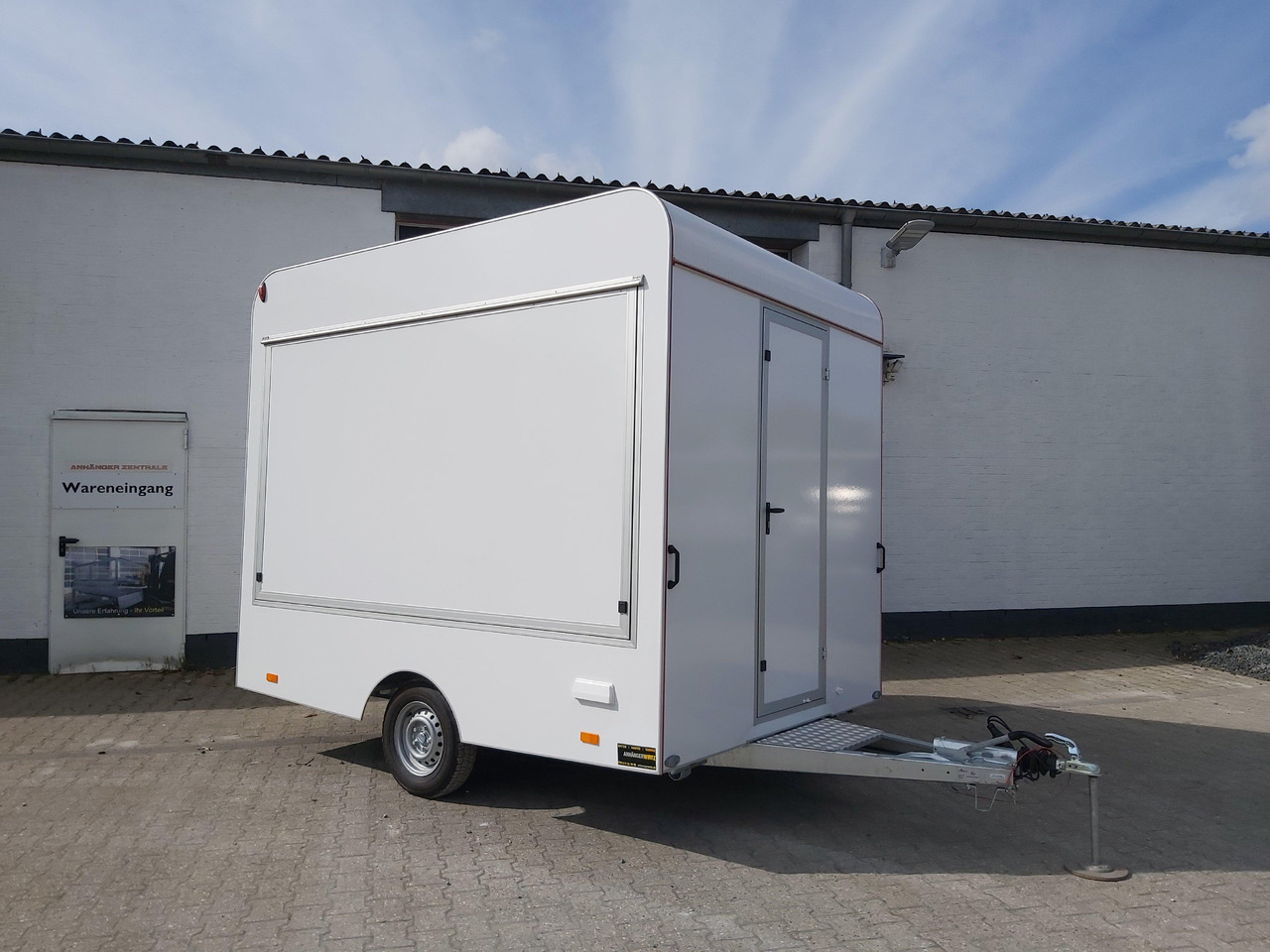 Prikolica za prodaju brze hrane Verkaufsanhänger VK 302 220 aero retro 300x220x230cm 2 Verkaufsklappen DIY Leer PVC Boden 1300kg: slika Prikolica za prodaju brze hrane Verkaufsanhänger VK 302 220 aero retro 300x220x230cm 2 Verkaufsklappen DIY Leer PVC Boden 1300kg