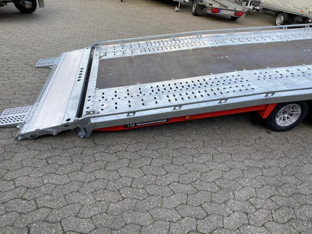 Novi Prikolica za prijevoz automobila Brian James T6 Transporter, 230-6553, 5500 x 2220 mm, 3,5 to. kippbar mit Auffahrrampe: slika Novi Prikolica za prijevoz automobila Brian James T6 Transporter, 230-6553, 5500 x 2220 mm, 3,5 to. kippbar mit Auffahrrampe