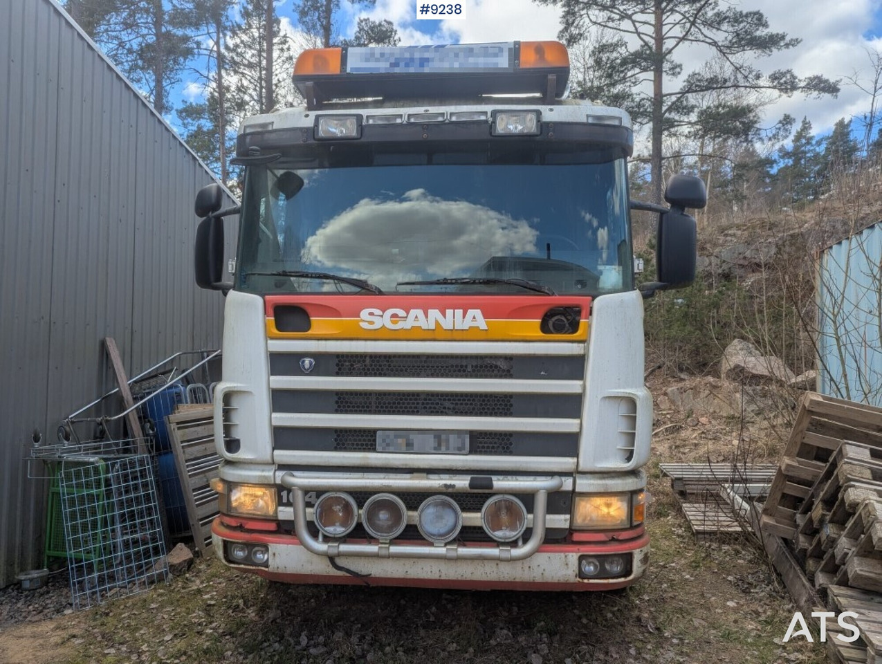 Kamion s kukastom dizalicom Hooklift Truck Scania R164 - Rep Object: slika Kamion s kukastom dizalicom Hooklift Truck Scania R164 - Rep Object