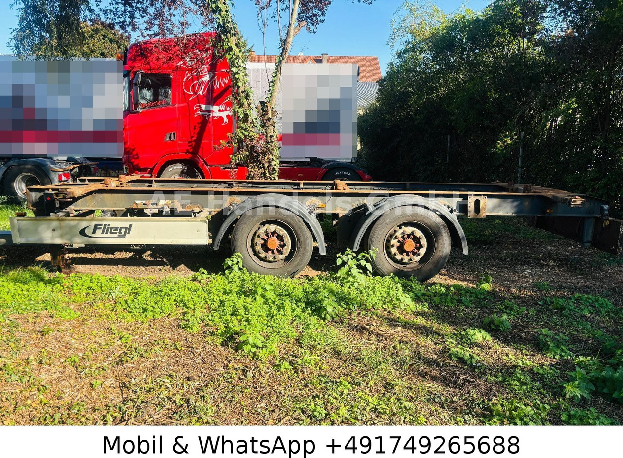 Transporter kontejnera/ Prikolica s izmjenjivim sanducima Fliegl TWP 180 Tandem Tiefgekoppelt *BWP/Scheibenbremse: slika Transporter kontejnera/ Prikolica s izmjenjivim sanducima Fliegl TWP 180 Tandem Tiefgekoppelt *BWP/Scheibenbremse